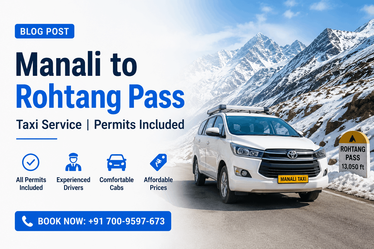 Manali to Rohtang Pass Taxi