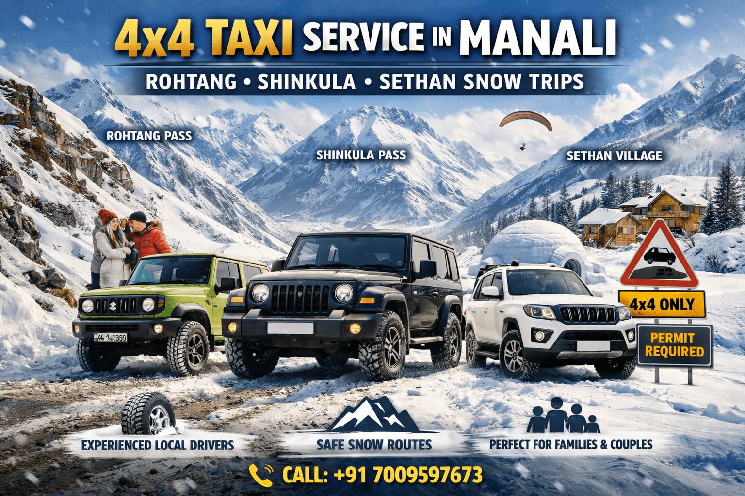 4x4 Taxi In Manali